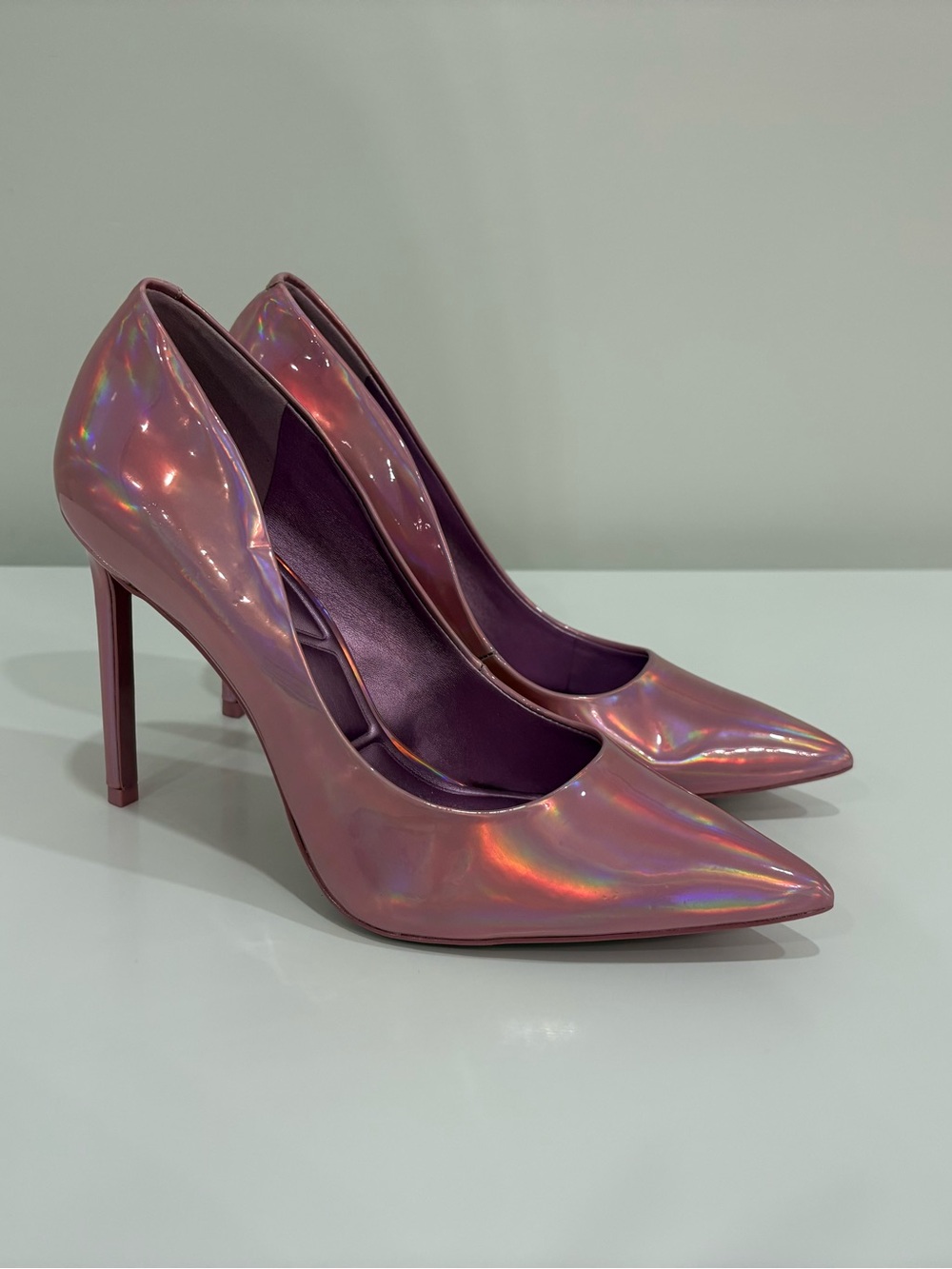 Call it Spring Iridescent Pink Heels